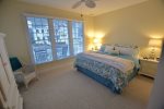 Master Bedroom Suite 1 on the Main Floor w King Bed  great for those who don`t like stairs